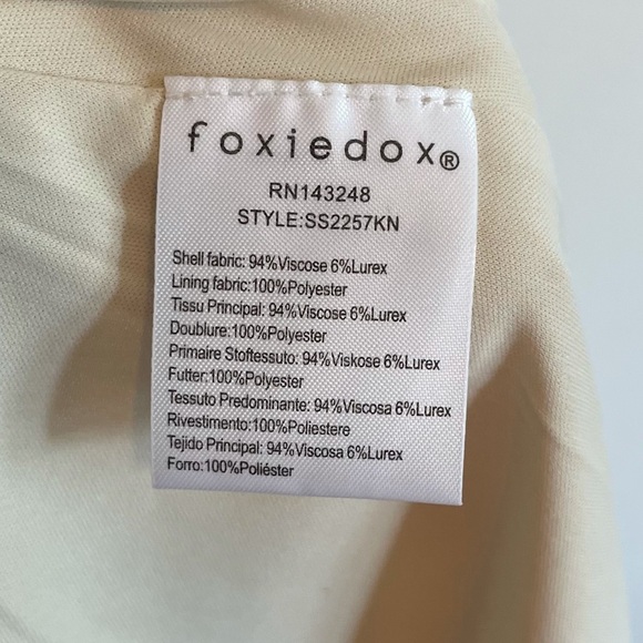 NWT FoxieDox Nina Blue Stripe Knit Midi Skirt - Picture 5 of 5